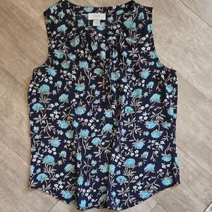 LOFT Women's Floral Sleeveless Top
